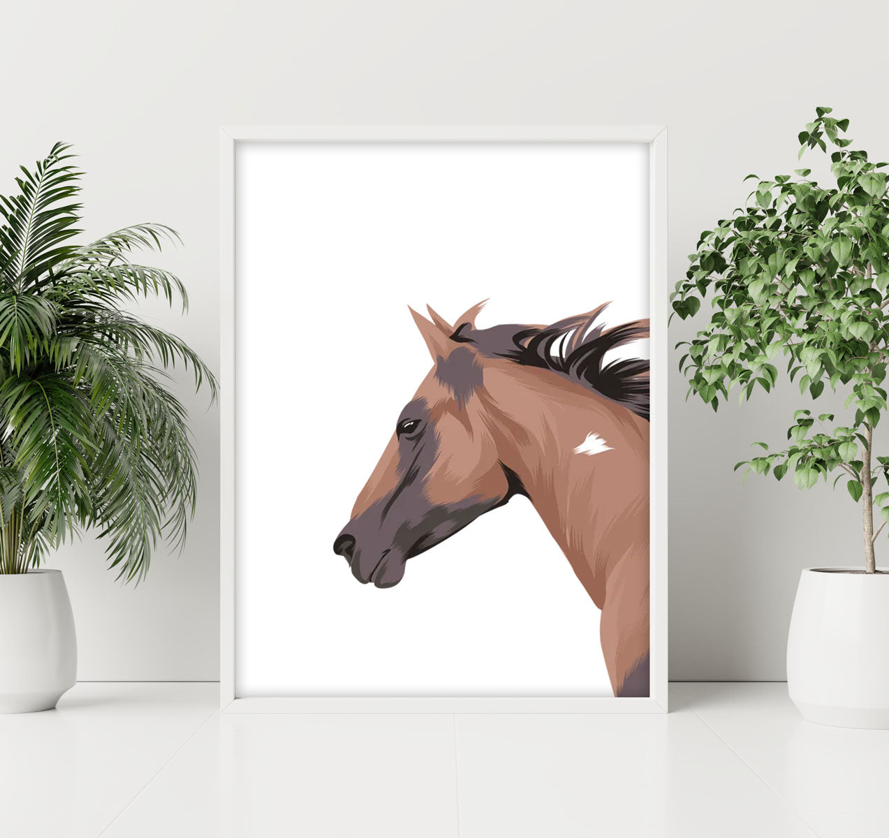 Custom Horse Illustration Portrait CTN0010