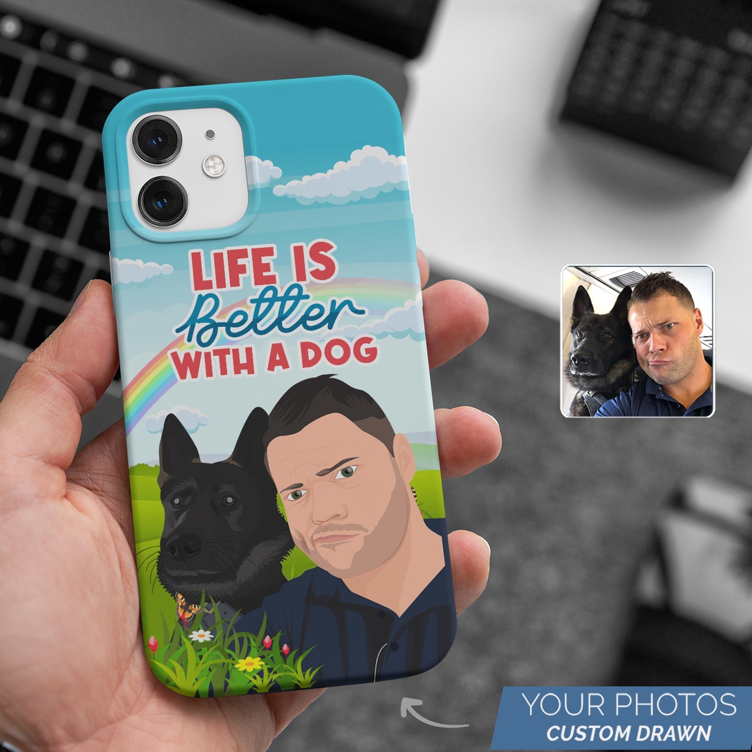 Life is Better with a Dog Phone Case Personalized CTNP0012