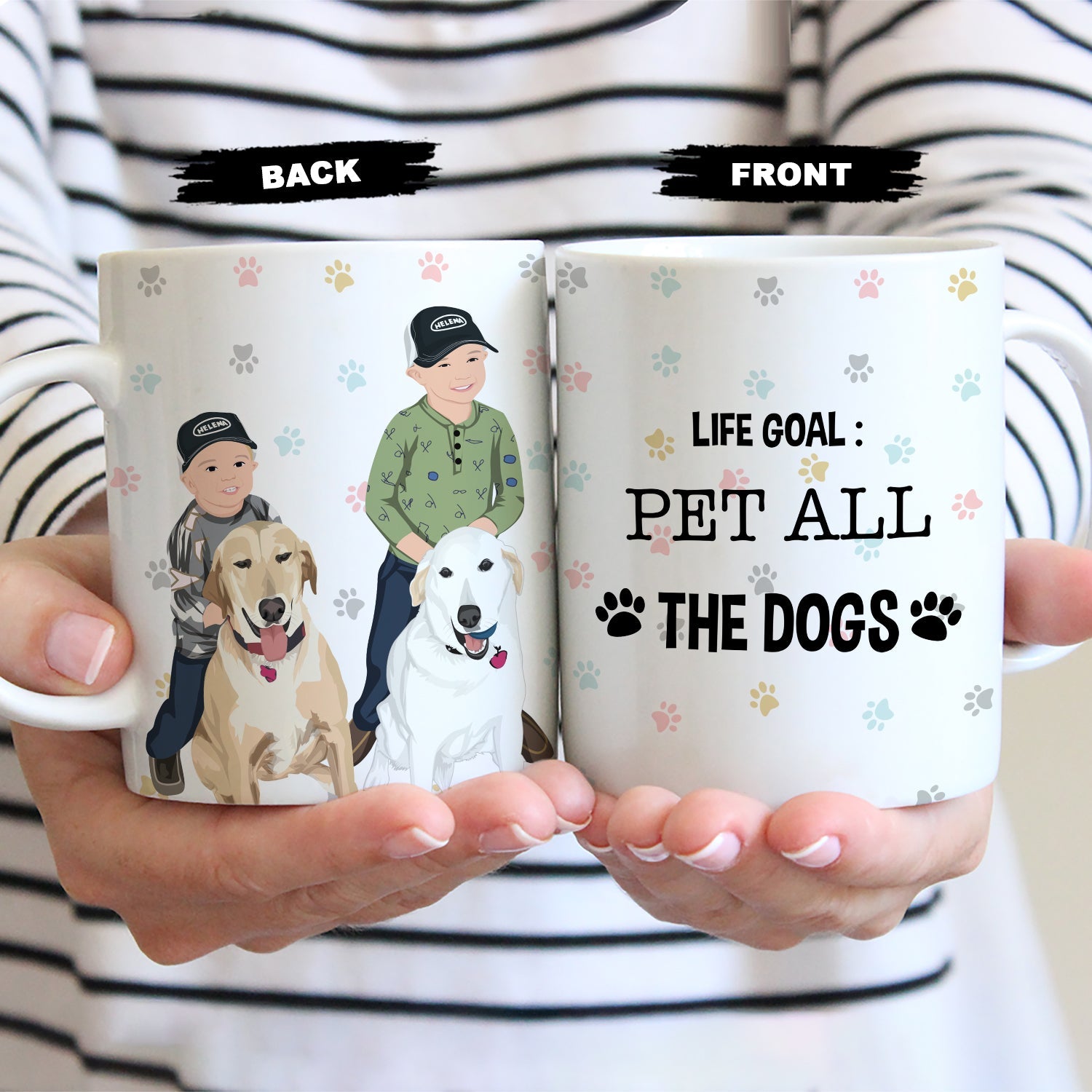 Life Goal: Pet All the Dogs Mug Personalized