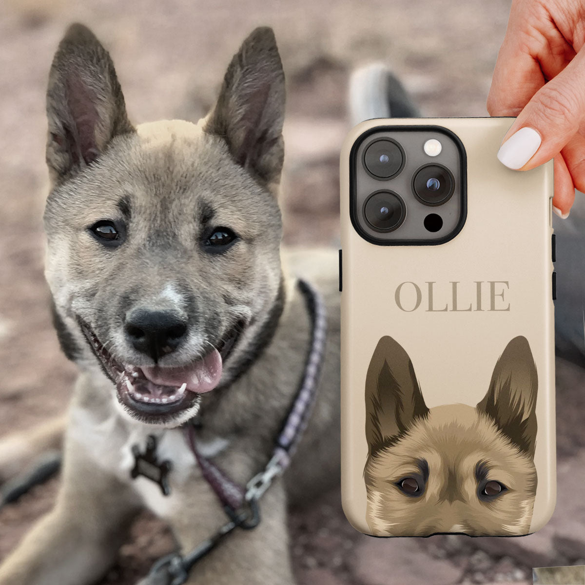 Custom Dog Peek Phone Case CTNP0008