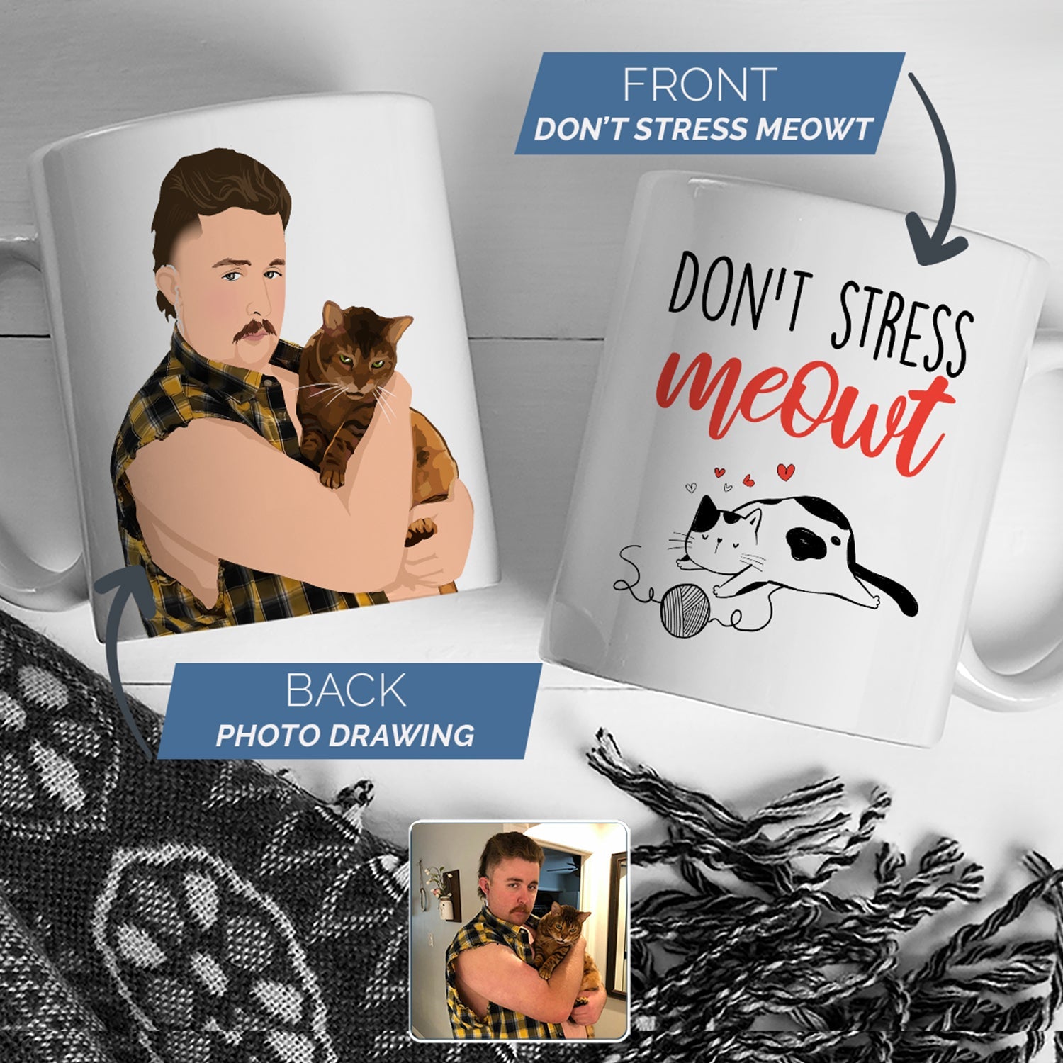 Don't Stress Meowt Mug Personalized